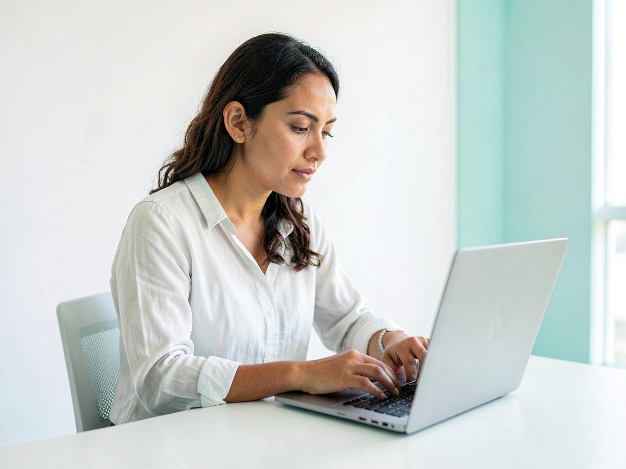 Consultora independiente trabajando con AnayaChat